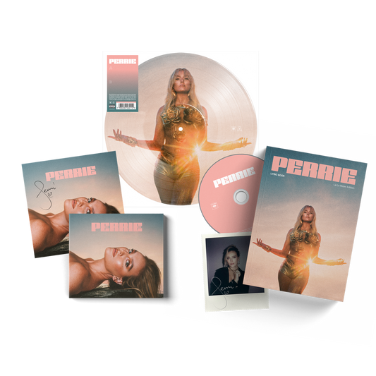 PERRIE Signed bundle including a picture disc, lyric book w. a CD and signed polaroid and a signed CD